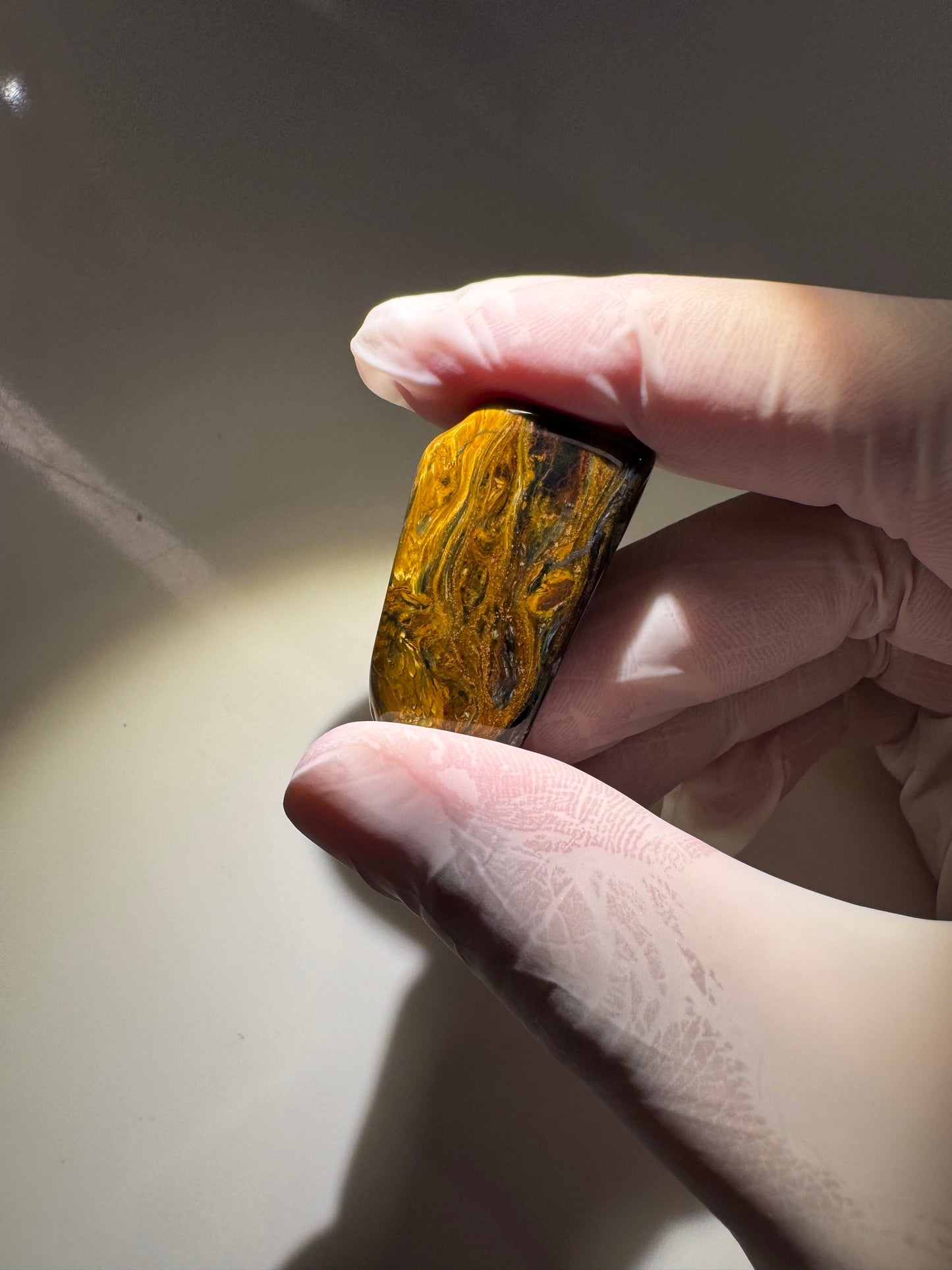 AAA+ Grade Pietersite Tumble, Expertly Polished, "Tiger’s Ember"