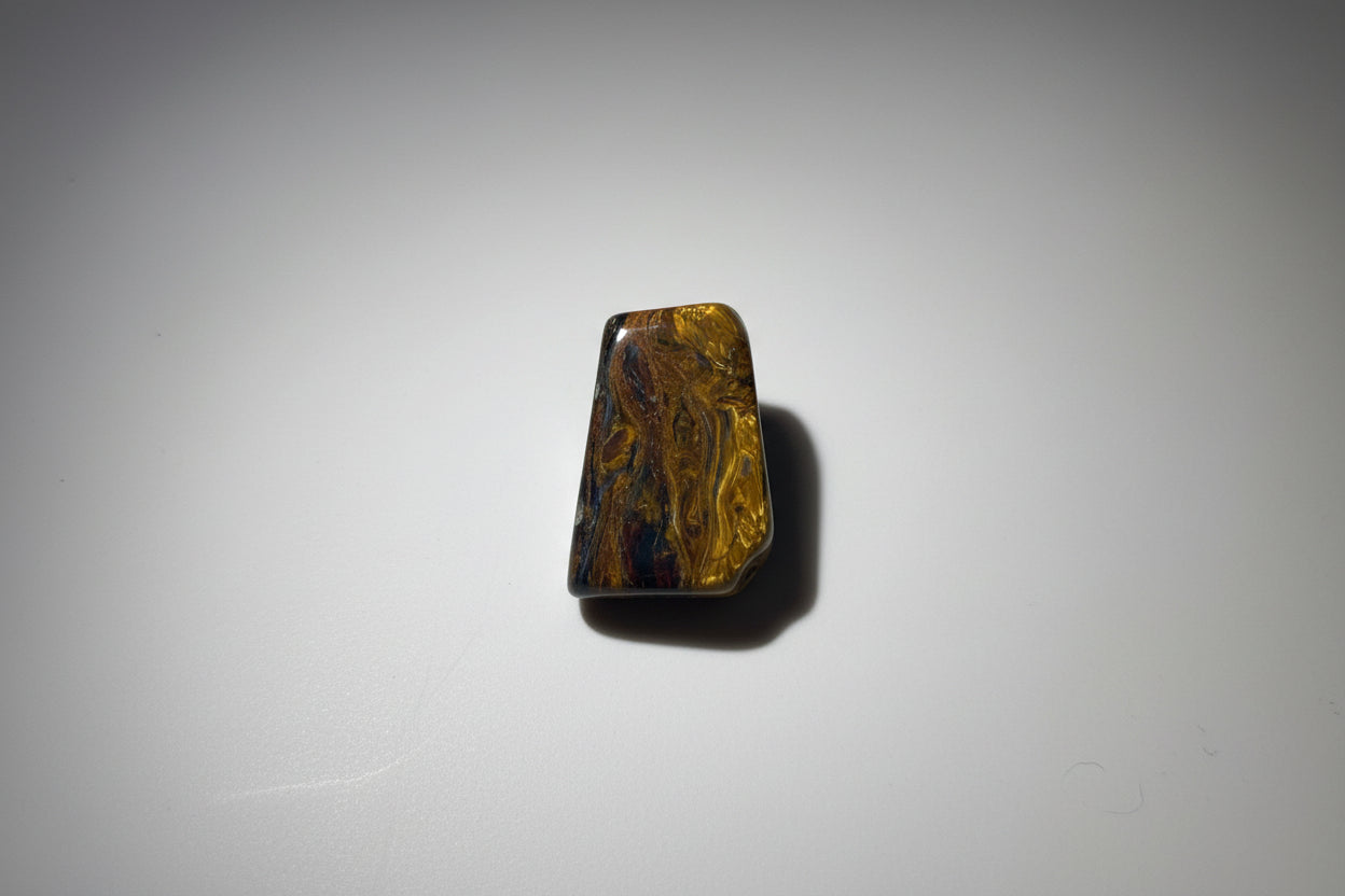 Pietersite Tumble Stone 'Tiger's Ember' - Gallery Grade, Namibia