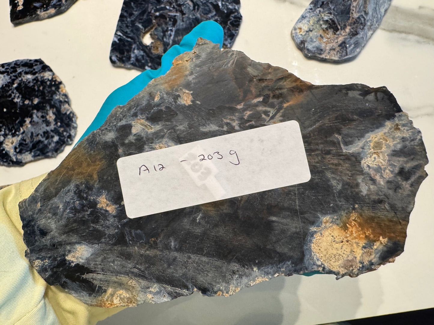 Pietersite Polished Slab 203g - Namibian Mineral Specimen A12