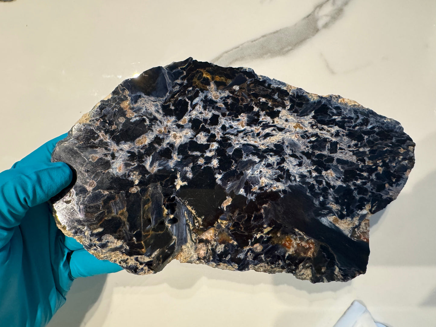 Pietersite Polished Slab 544g - Namibian Mineral Specimen A3