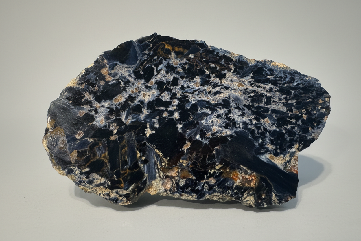 Pietersite Polished Slab 544g - Namibian Mineral Specimen A3