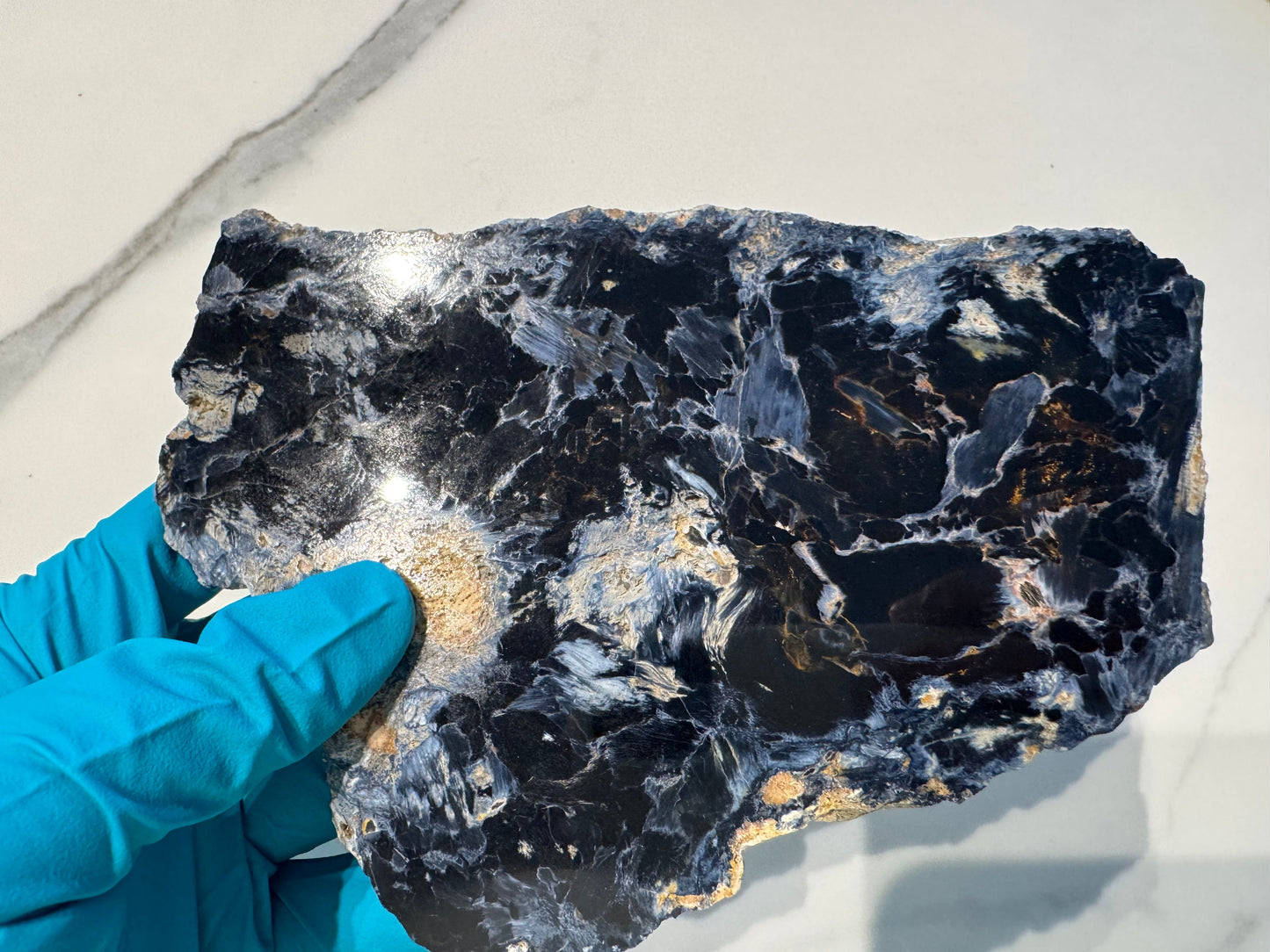 Pietersite Polished Slab 438g - Namibian Mineral Specimen A6