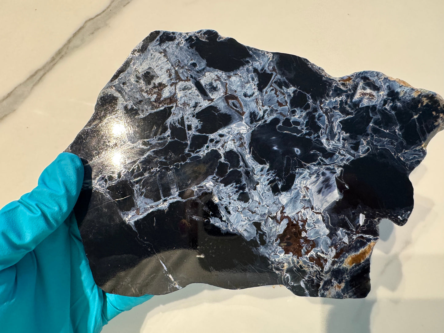 Pietersite Polished Slab 306g - Namibian Mineral Specimen A7