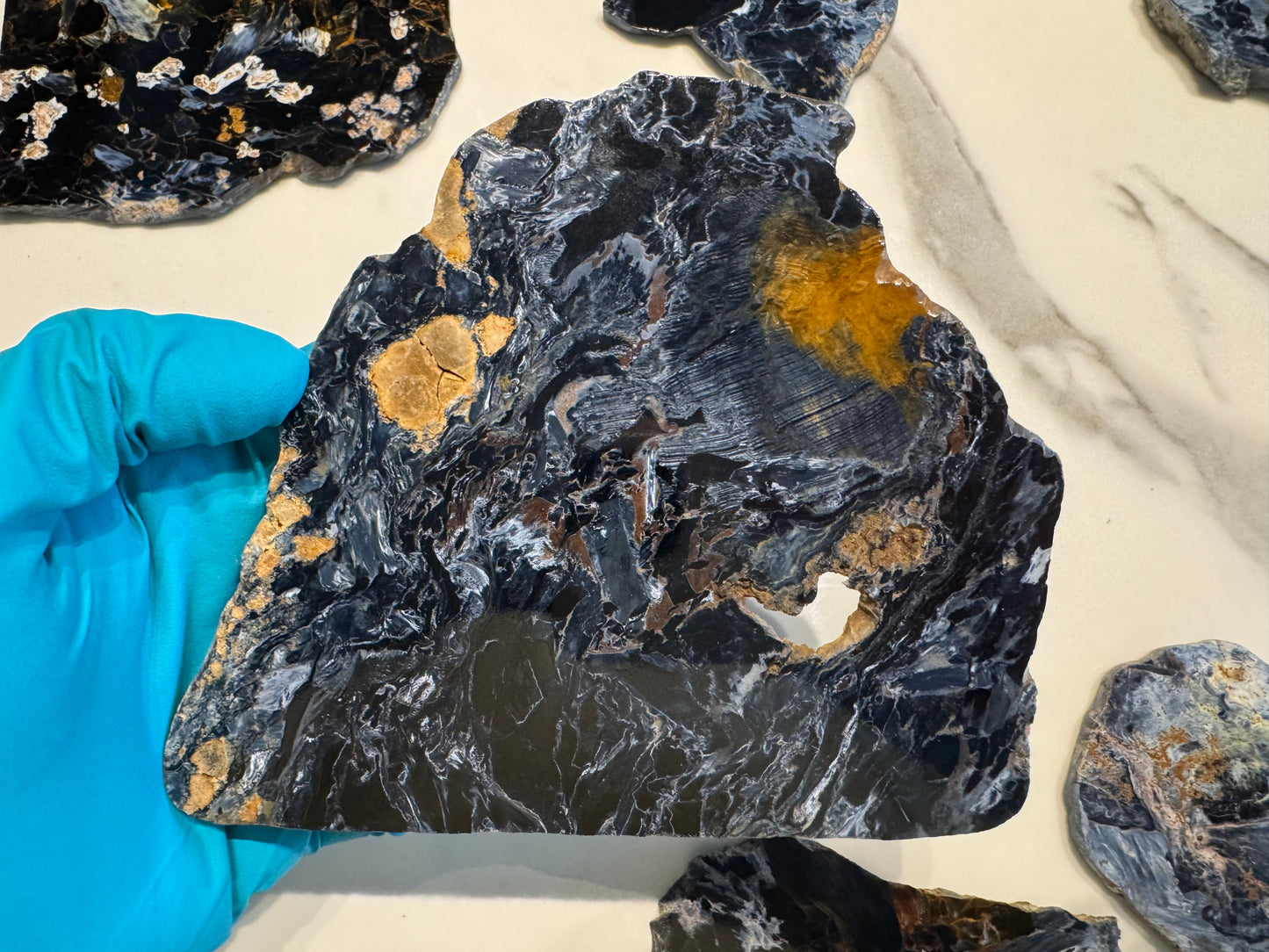 Pietersite Polished Slab 184g - Namibian Mineral Specimen A10