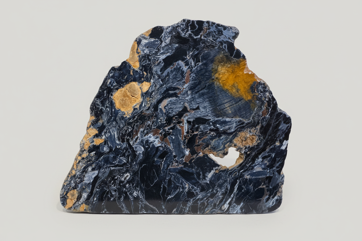 Pietersite Polished Slab 184g - Namibian Mineral Specimen A10