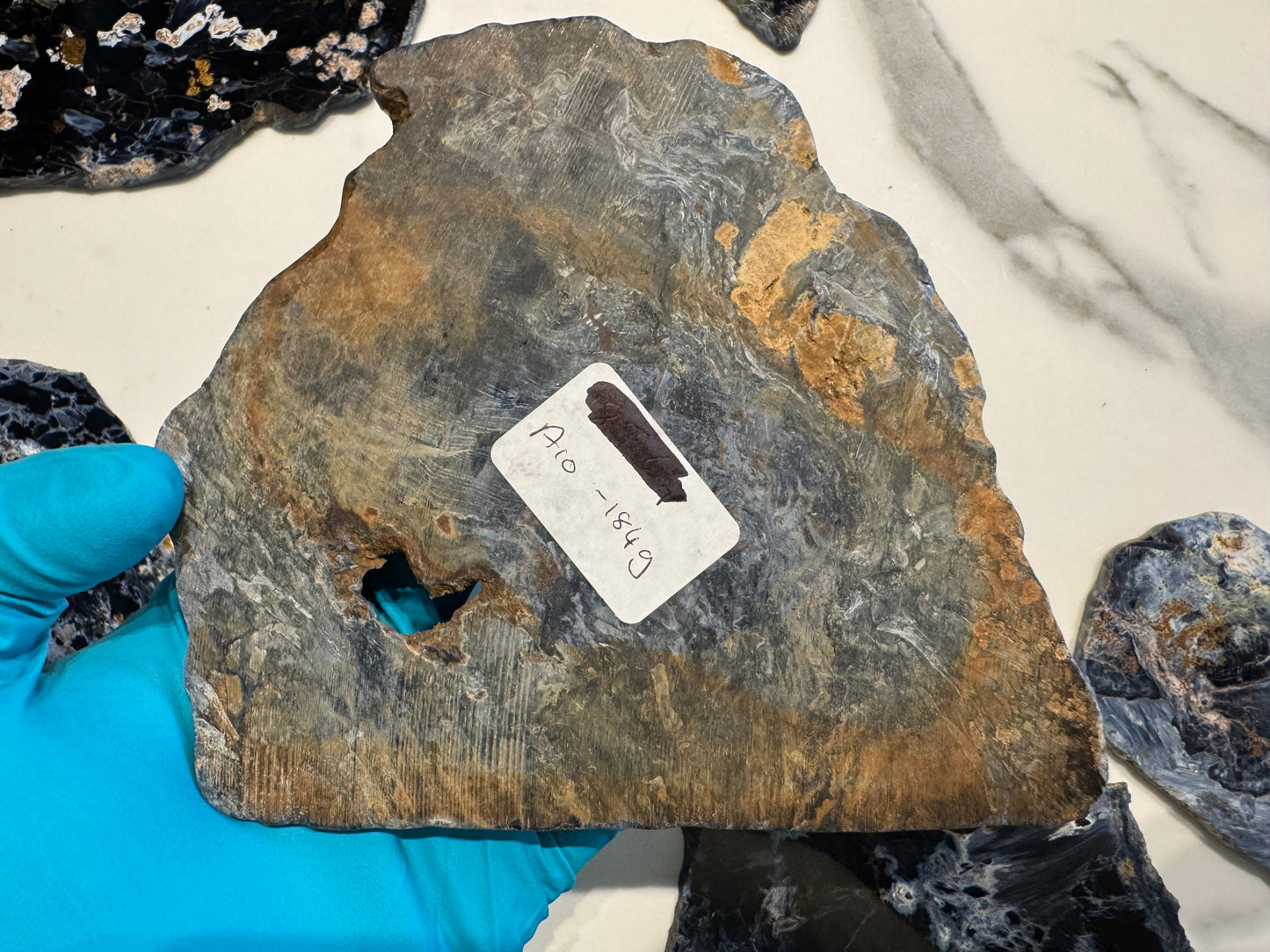 Pietersite Polished Slab 184g - Namibian Mineral Specimen A10