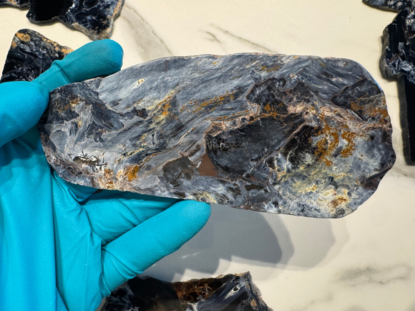 Pietersite Polished Slab 107g - Namibian Mineral Specimen A9
