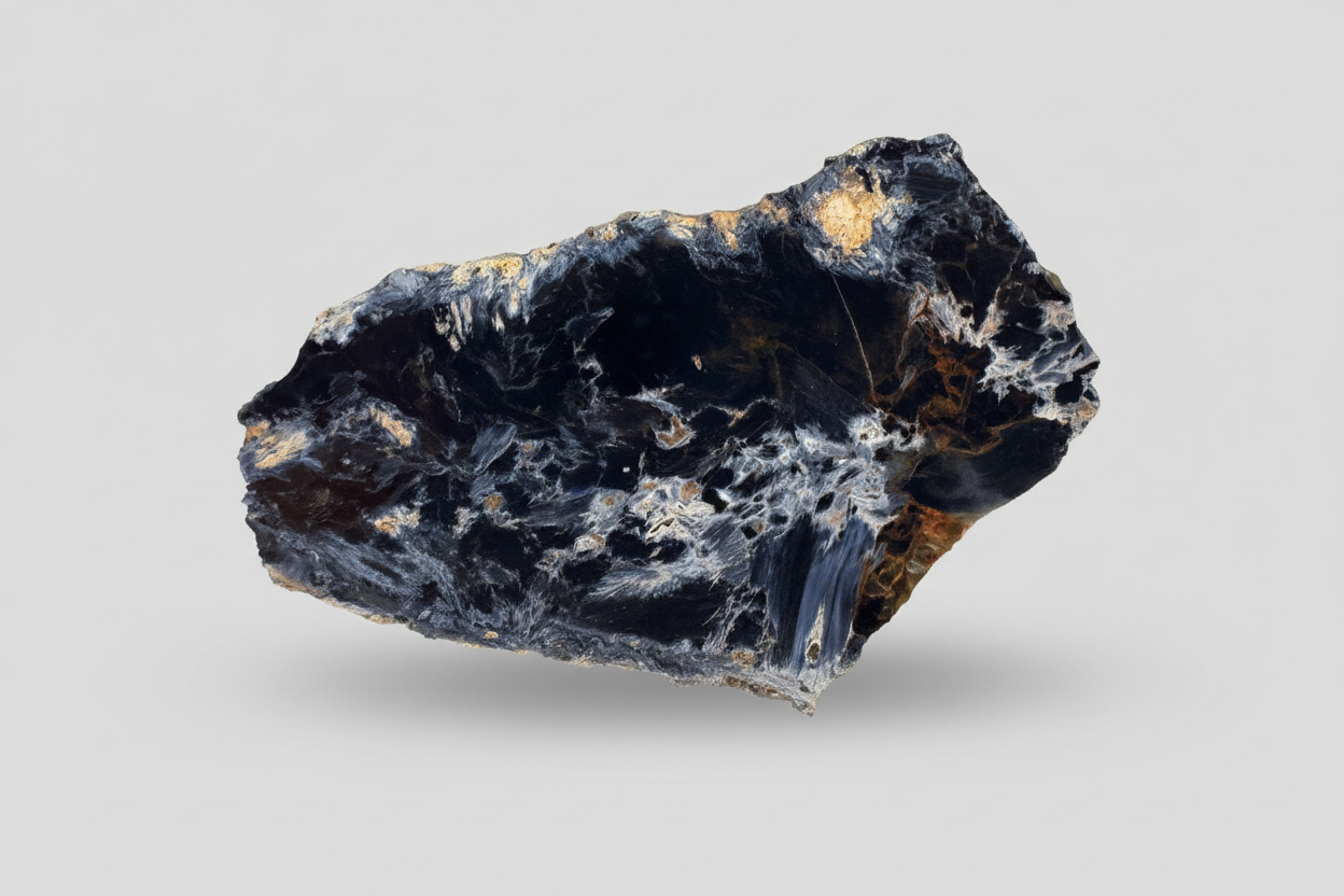 Pietersite Polished Slab 203g - Namibian Mineral Specimen A12