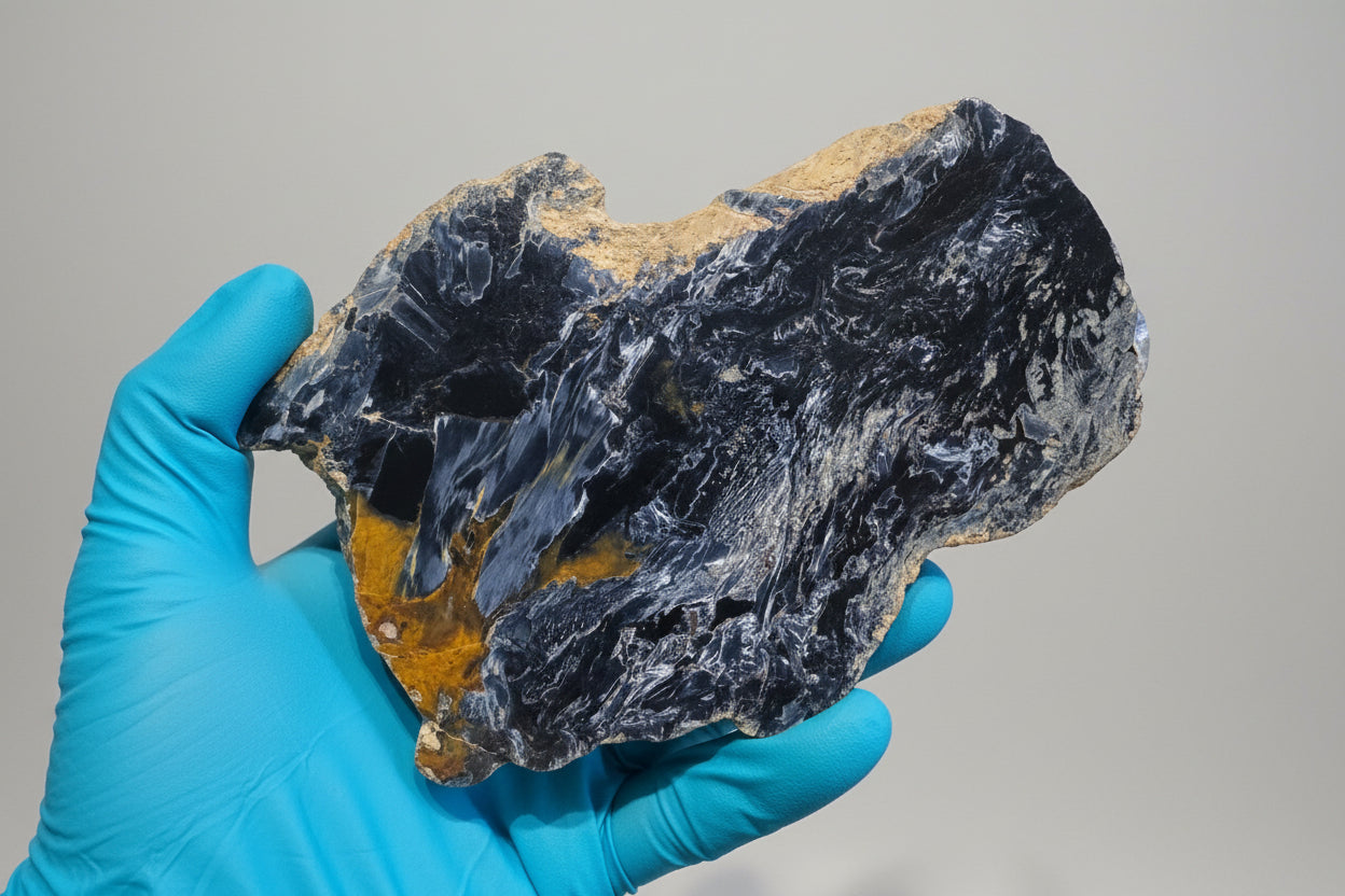 Pietersite Polished Slab 218g - Namibian Mineral Specimen A13