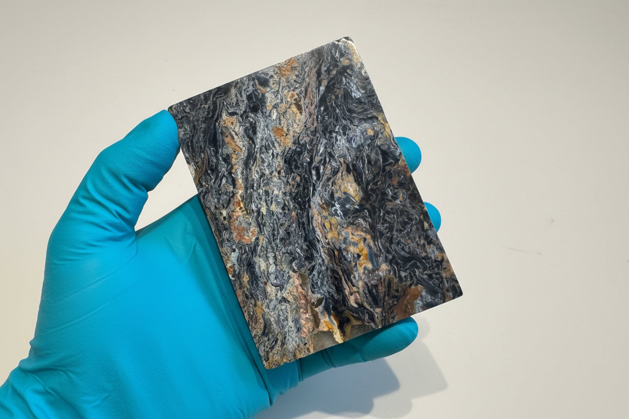 Pietersite Polished Slab 226g - Namibian Mineral Specimen A15