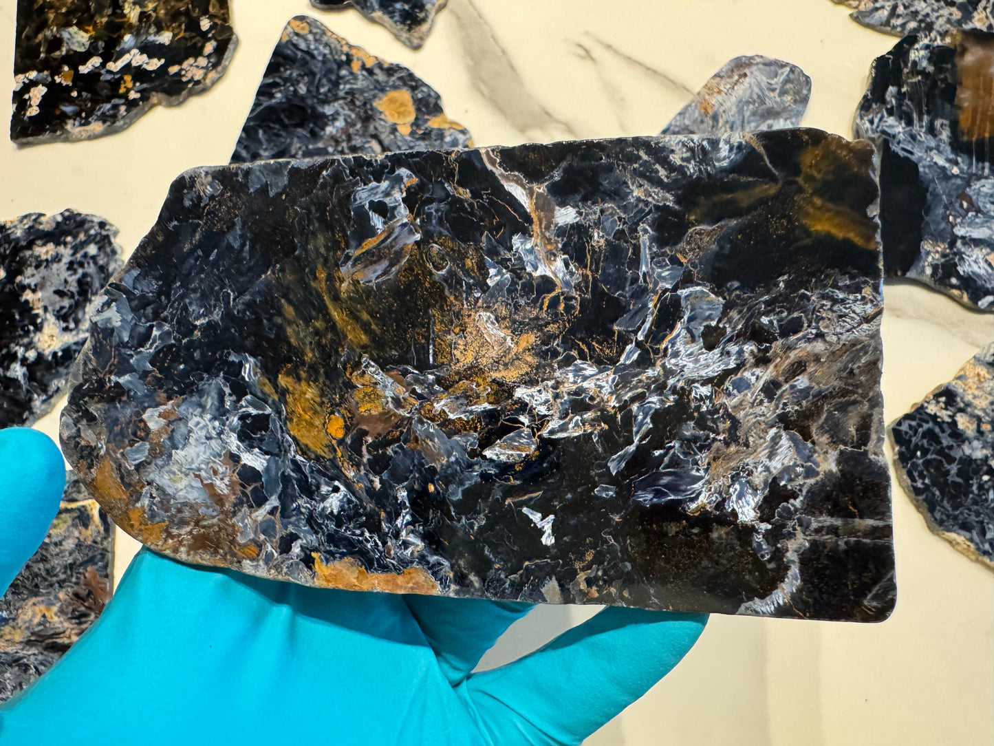 Pietersite Polished Slab 154g - Namibian Mineral Specimen A16