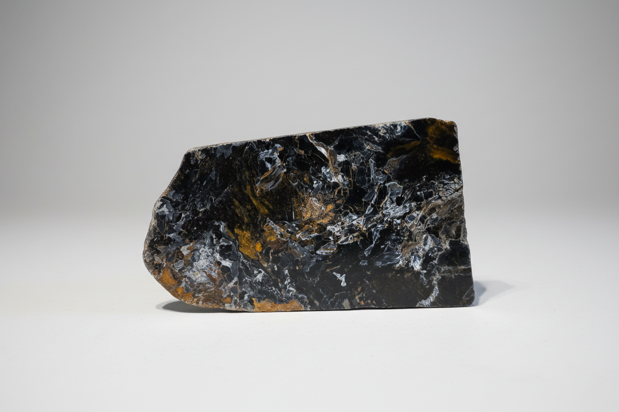 Pietersite Polished Slab 154g - Namibian Mineral Specimen A16