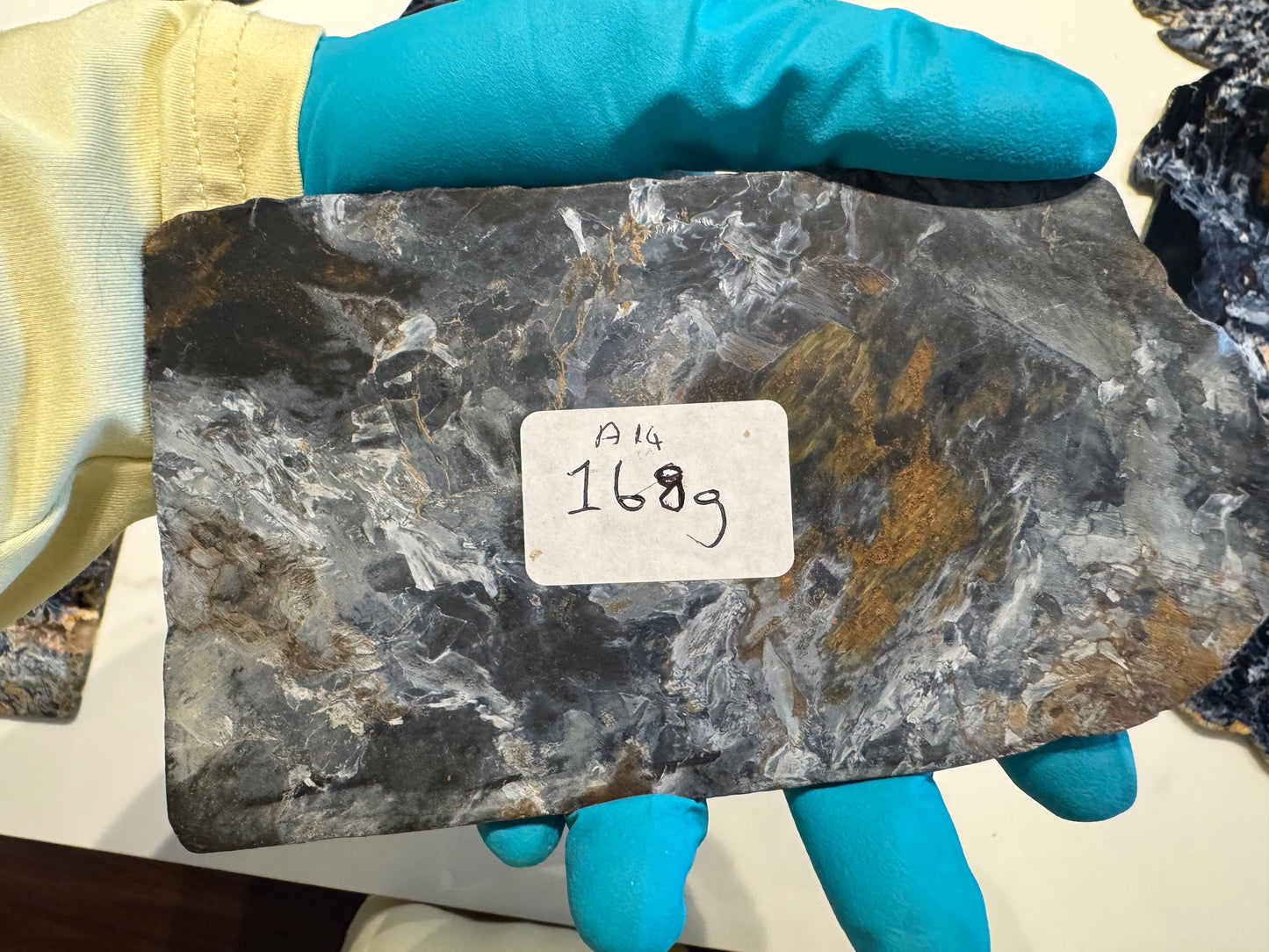Pietersite Polished Slab 168g - Namibian Mineral Specimen A14